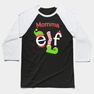 Momma Elf Matching Family Christmas Tee Baseball T-Shirt